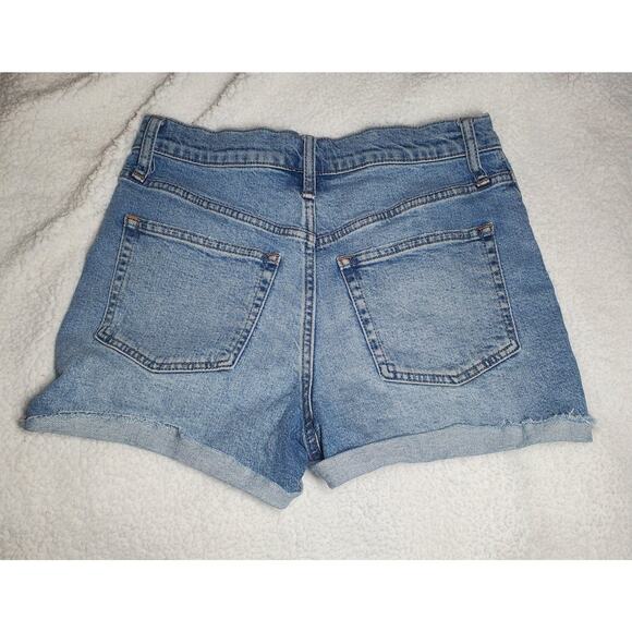 J.Crew Denim High-Rise Women's Size 25 Light Wash Jean Shorts Style AV425 Denim - Picture 6 of 14